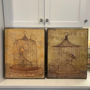 Wall Art Birds in Cages